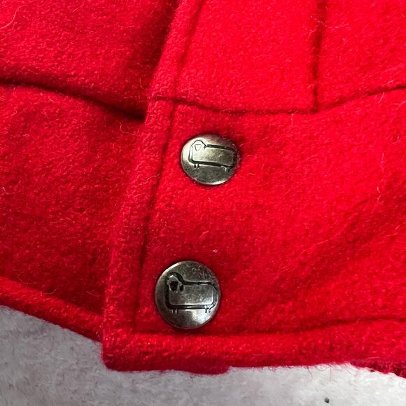 Woolrich Vintage Sherpa Lined Red Wool Bomber Jacket men’s size XL USA Made - Picture 7 of 9